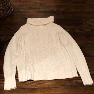 White oversized sweater